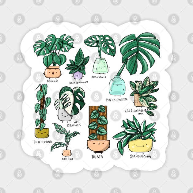 Monstera Family Magnet by Home by Faith