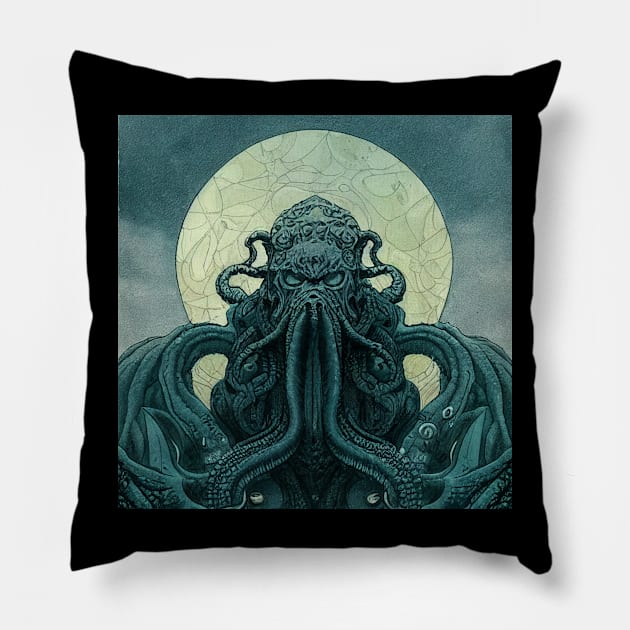 CTHULHU RISING Pillow by BarrySullivan