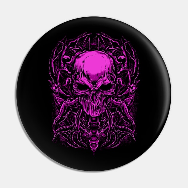 Skull Pin by KawaiiDread