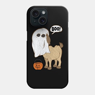 Funny Halloween Goat Ghost Costume Cute Boo Jack O Lantern Phone Case