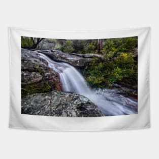 Waterfall in the bushland near Pearly Ponds on NSW Central Coast Tapestry