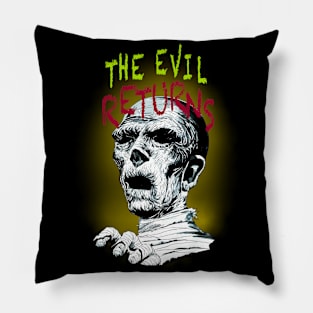 Comic Horror for halloween The Evil Returns Pillow