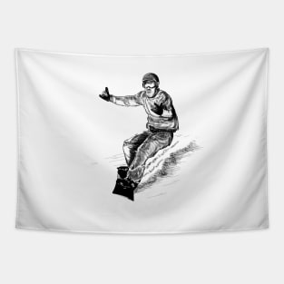 Snowboarding Tapestry