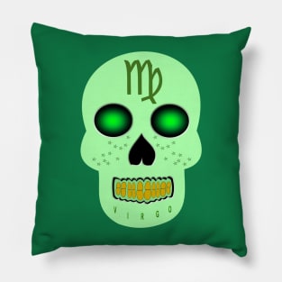 Star Sign Skull Virgo Pillow