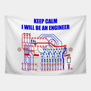 Keep Calm, I'll be an engineer Tapestry