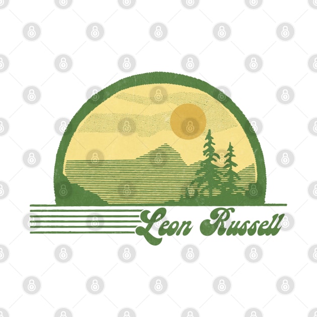 Leon Russell / Retro Style Country Fan Design by DankFutura