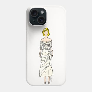 White Cream Dress Phone Case