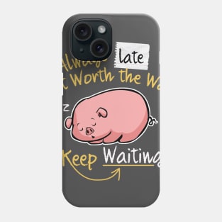 Cute Sleeping Pig. Phone Case