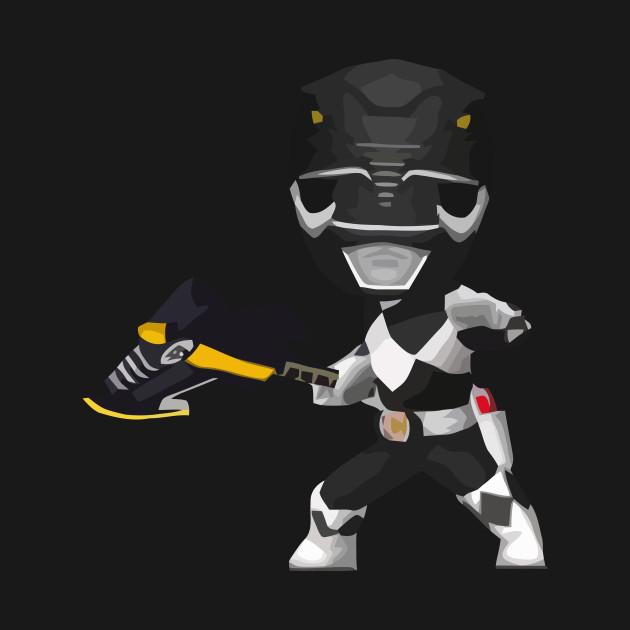 Disover Chibi Black - Black Ranger - T-Shirt