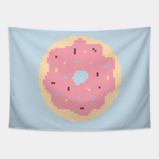 Strawberry Donut Pixel Art Tapestry