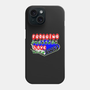 Frogging love books Phone Case