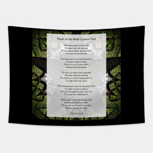 Poem of the Bald Cypress Tree by Pamela Storch Tapestry