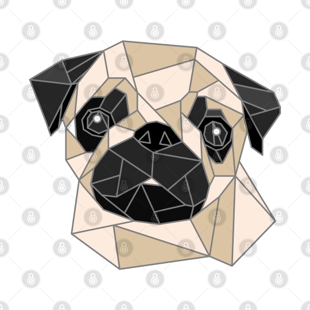 Pug Stained Glass by inotyler