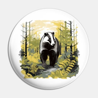 Badger Lover Pin