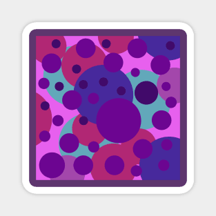 polka dot pop art Magnet