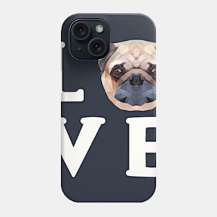 Love Pugs - Cute Pug Face Nose Puppy Dog Phone Case