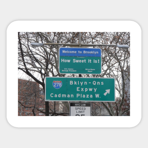 Next Stop Brooklyn New York Sticker Teepublic