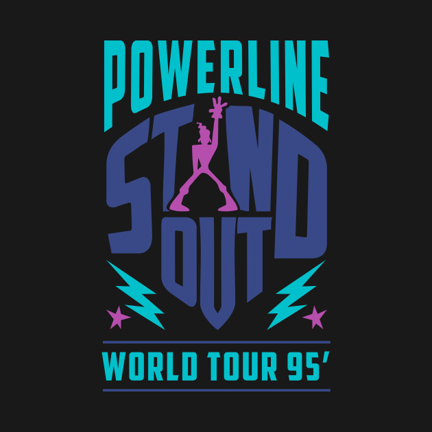 Disover Powerline - Stand Out - World Tour 95' - Goofy Movie - T-Shirt