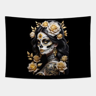 Catrina de Oro- Golden Catrina Tapestry