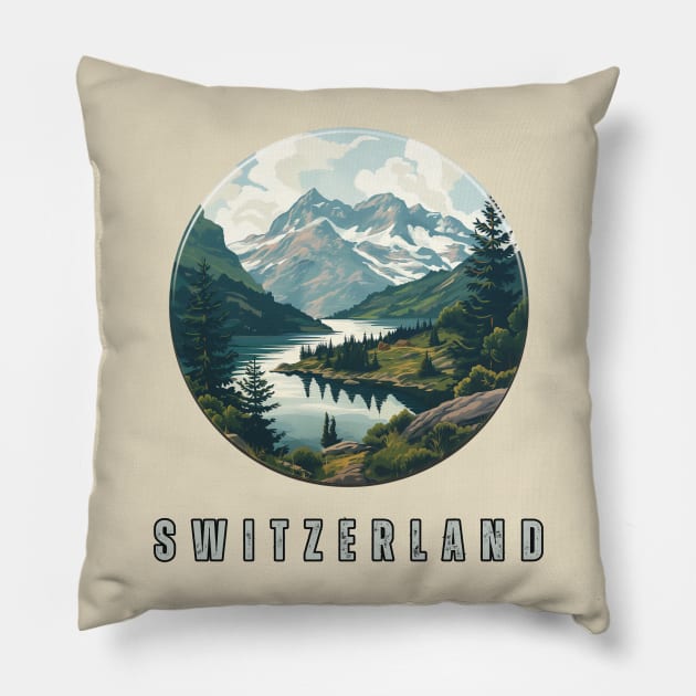 Switzerland Pillow by Mary_Momerwids
