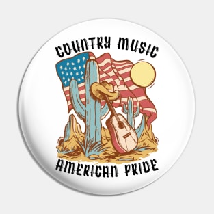 Country Music T-Shirt Pin