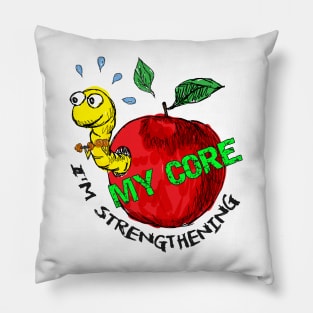 Apple invader fitness freak Pillow