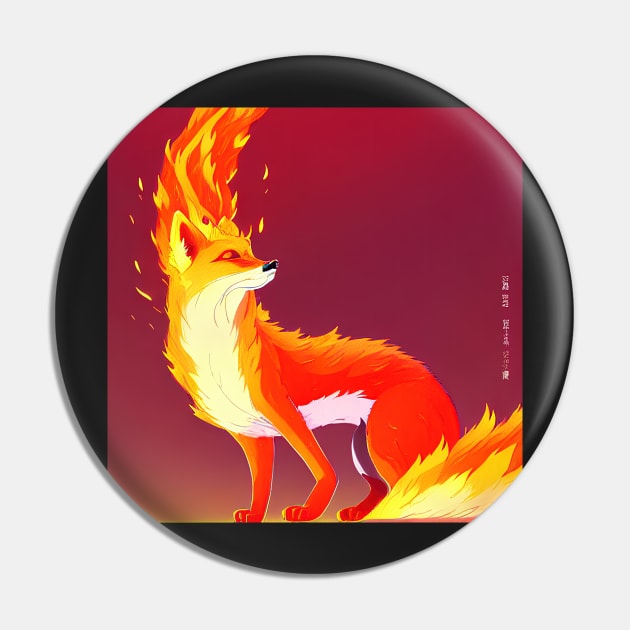 Fire Fox Pin by Artieries1