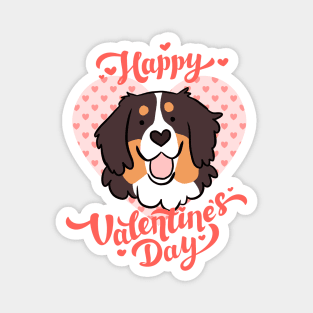 Happy valentines day Bernese Mountain Dog Magnet