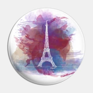 Eiffel Tower - Single Line Pin