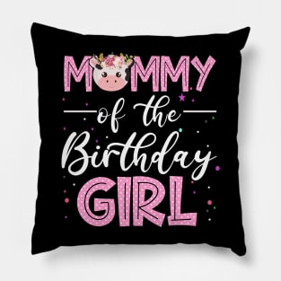 Mommy Of Birthday Girl Farm Animal Bday Party Celebrations Pillow