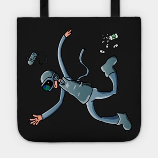 Astronaut Floating in Space Tote