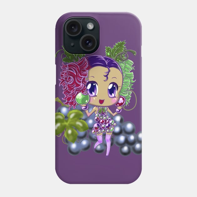 Grape chibi Phone Case by ShihanShishibe