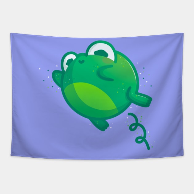 Super Cute Leap Frog - Kawaii Leap Frog Tapestry by perdita00