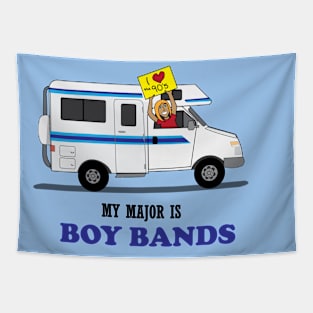 My major is Boy Bands Tapestry