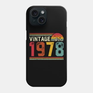 Vintage 1978 Birthday Gift Retro Style Phone Case