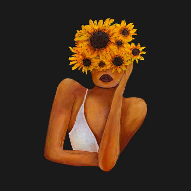 Sunflower women by Sorbelloart