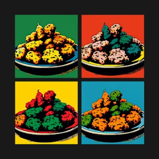 Pop Pakora Art - Retro Indian Food T-Shirt