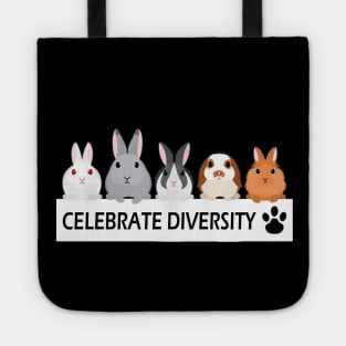 BUNNY CELEBRATE DIVERSITY SHIRT BEST GIFTS Tote