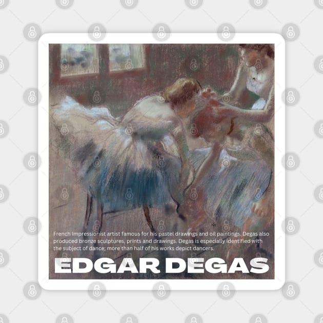 Edgar Degas Magnet by blckpage