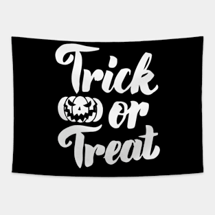 Trick Or Treat Jack O Lantern Pumpkin Creepy Halloween Tapestry