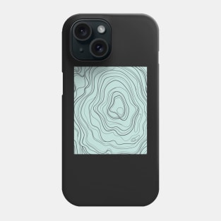 Blue Abstract Topography  Aesthetic  Pattern Phone Case