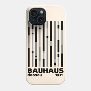 Bauhaus Dessau 1931 Abstract Modernist Minimal Monochrome Homage Phone Case