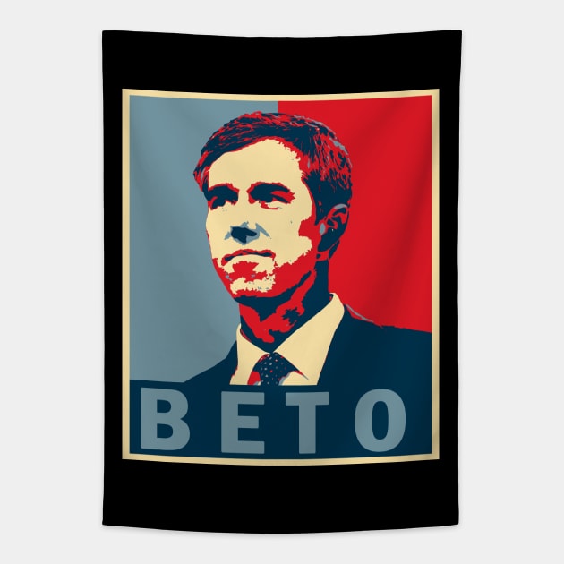 Beto O'Rourke Tapestry by valentinahramov