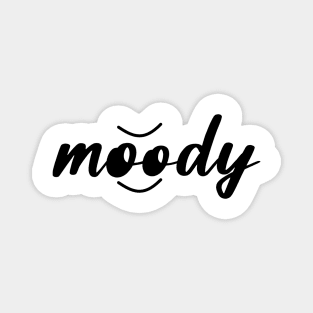 moody letter typography Magnet