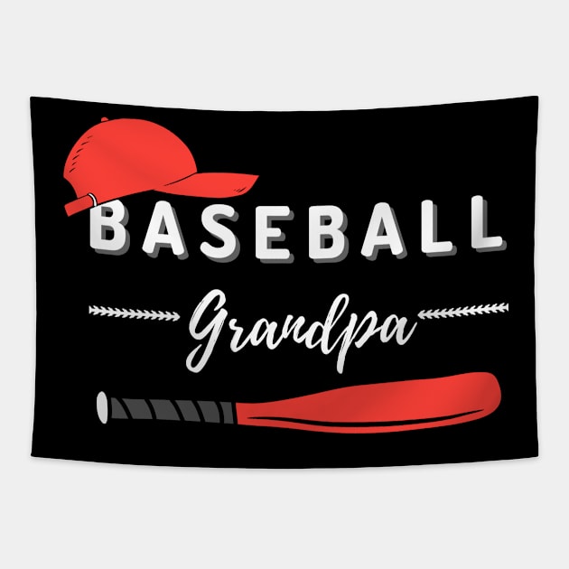 Baseball Grandpa Tapestry by Qibar Design