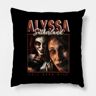 Alyssa Sutherland - evil dead rise Pillow