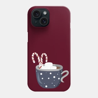 Peppermint Hot Chocolate with Marshmallows Phone Case