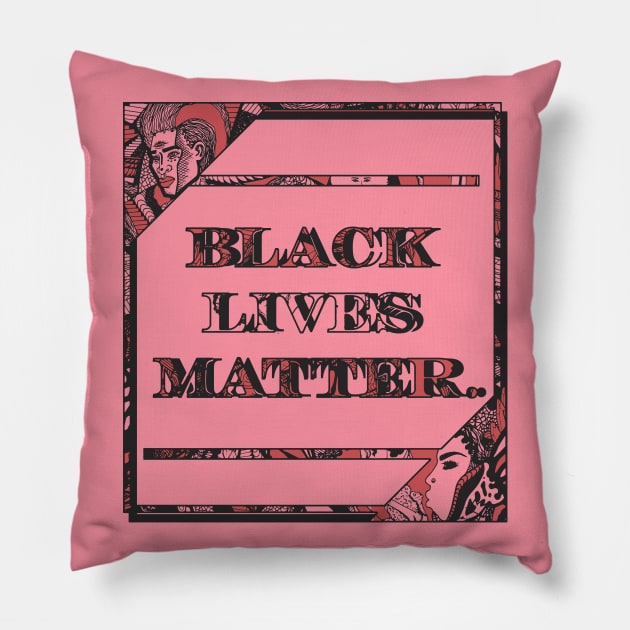 Ambrose Black Lives Matter Period Pillow by kenallouis