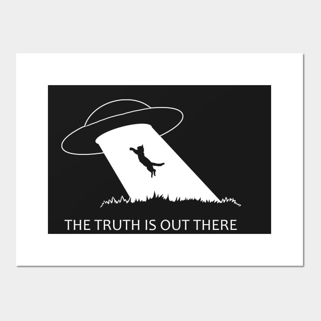 The Truth Is Out There Cat The Truth Is Out There Poster Und Kunst Teepublic De