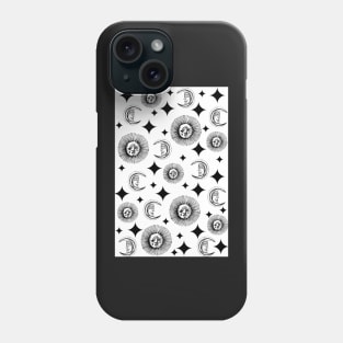 Night and Day | Vintage Sun and Moon Pattern Phone Case